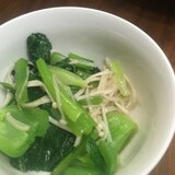 小松菜とエノキのナムル
